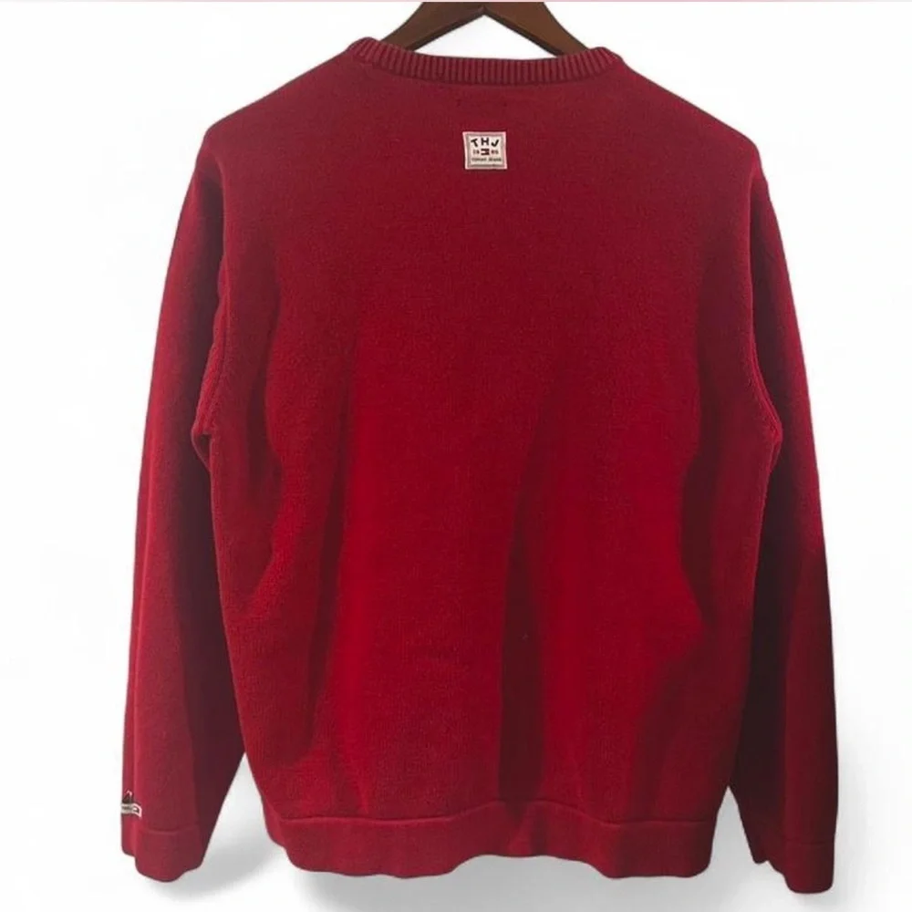 Vintage Tommy Hilfiger Made in Japan Red Crewneck Sweater Size Men’s Large